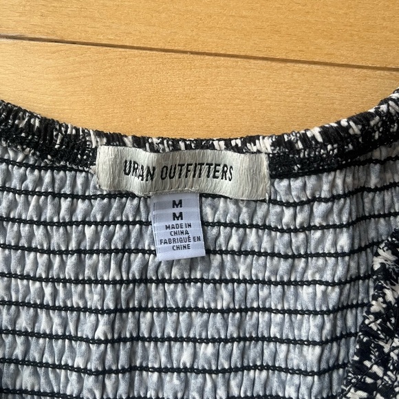 UO Tessie Black Multi Floral Smocked Mini Dress - Picture 4 of 6